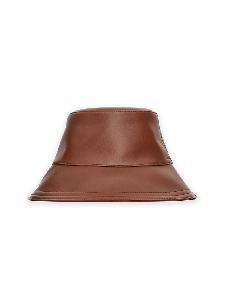 LEATHER BUCKET HAT 1