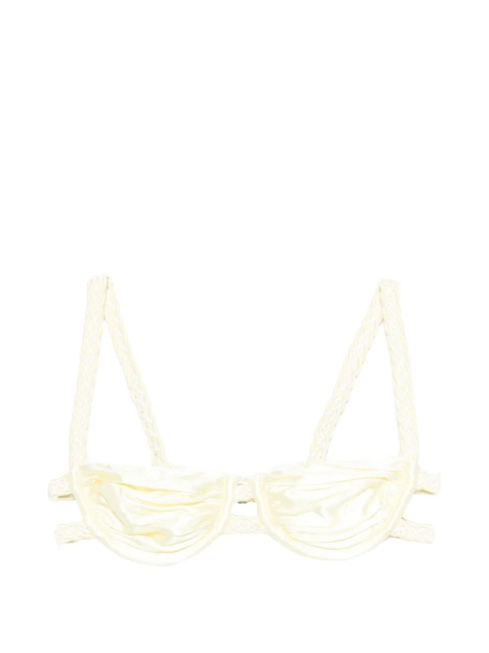 weave strap bikini top - 1