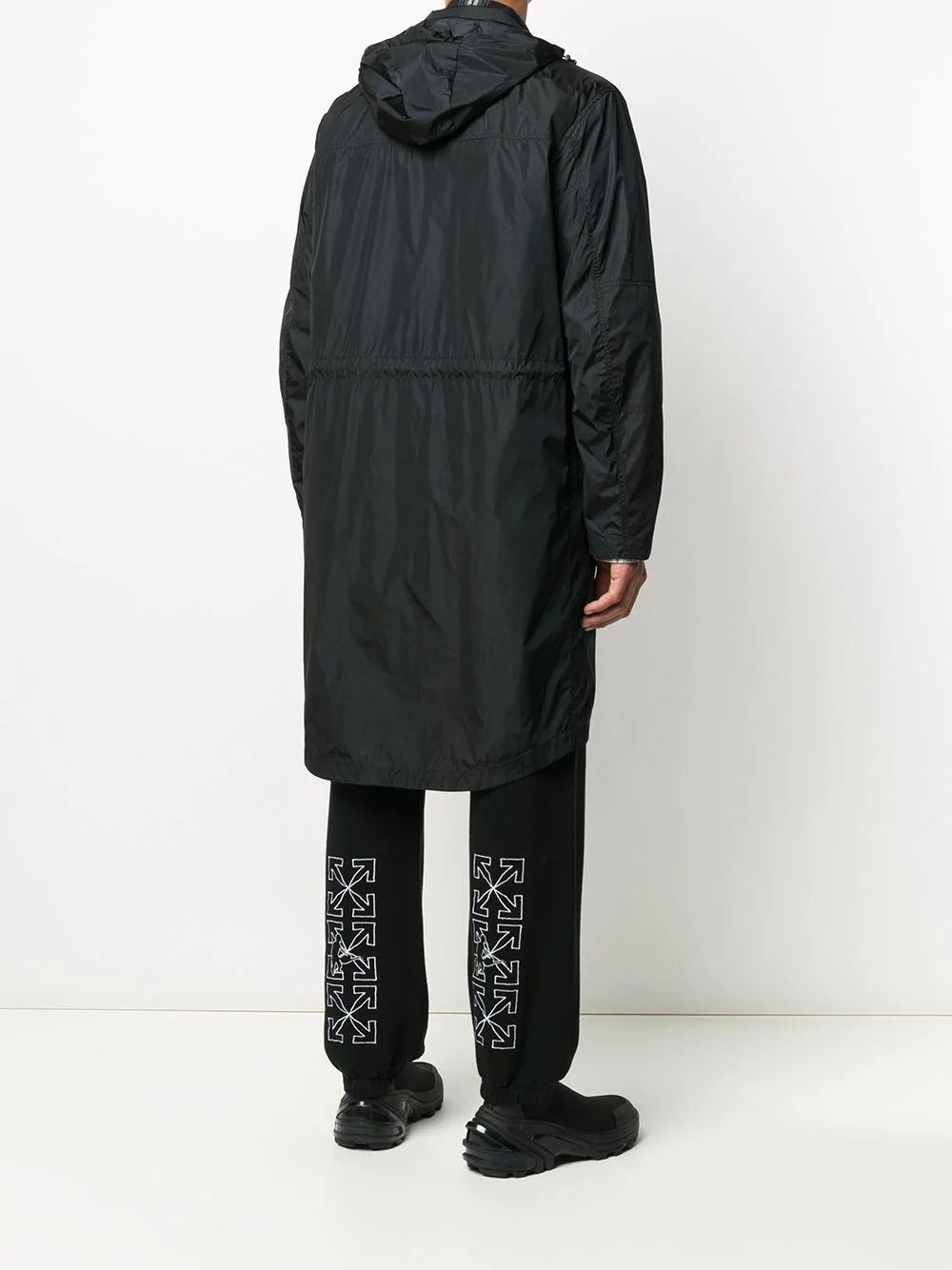 logo print raincoat - 4