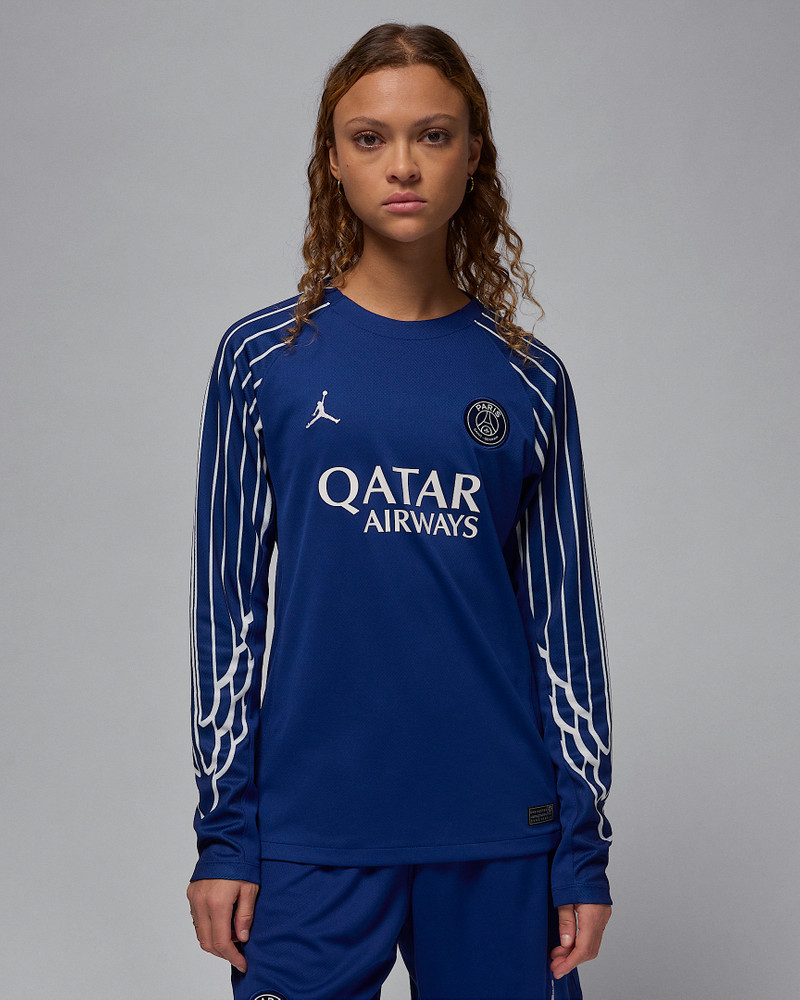 Paris Saint-Germain 2024/25 Stadium Fourth Women's Jordan Dri-FIT Soccer Replica Long-Sleeve Jersey 1