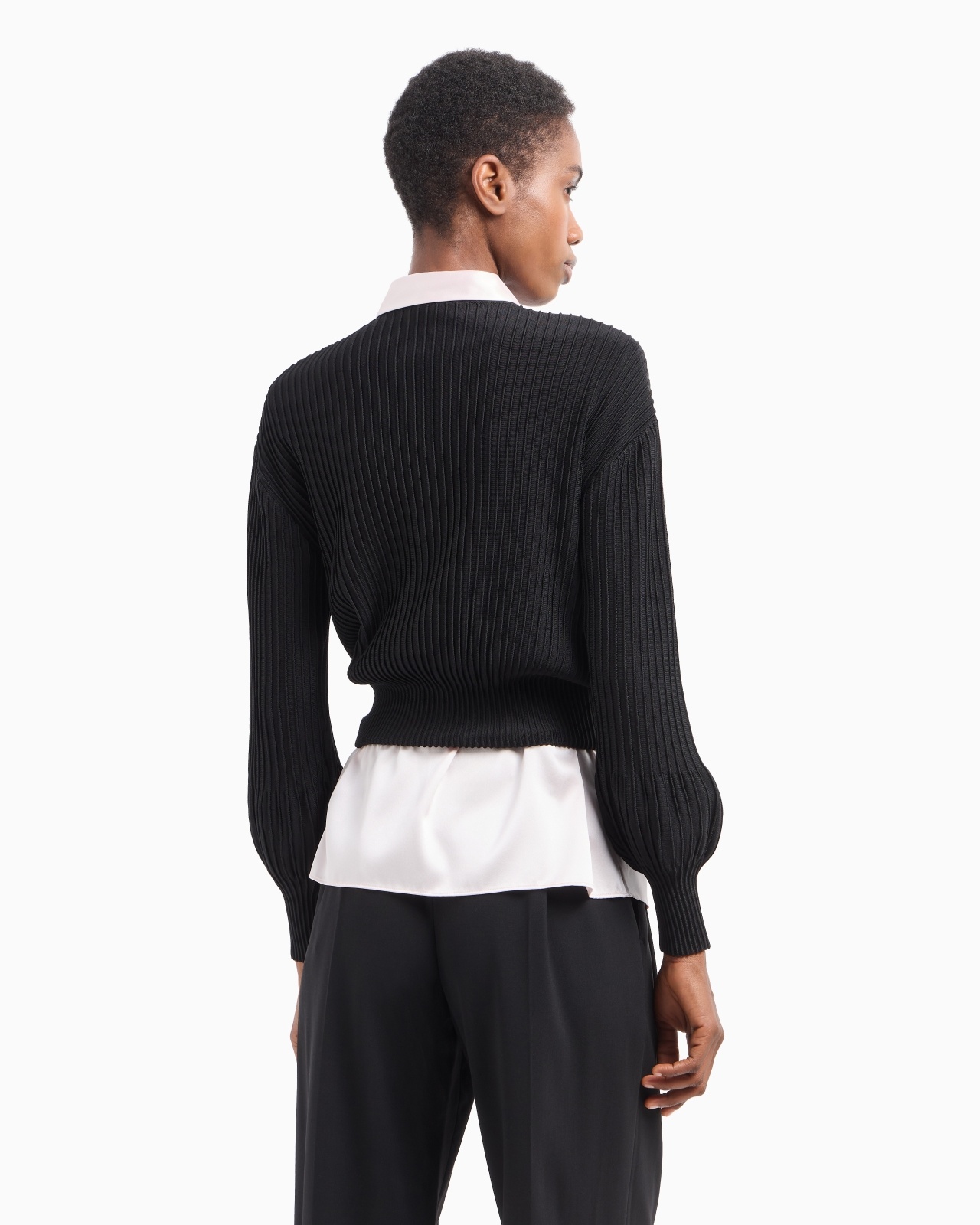 OTTOMAN-FABRIC CARDIGAN WITH JEWEL DETAILS - 3