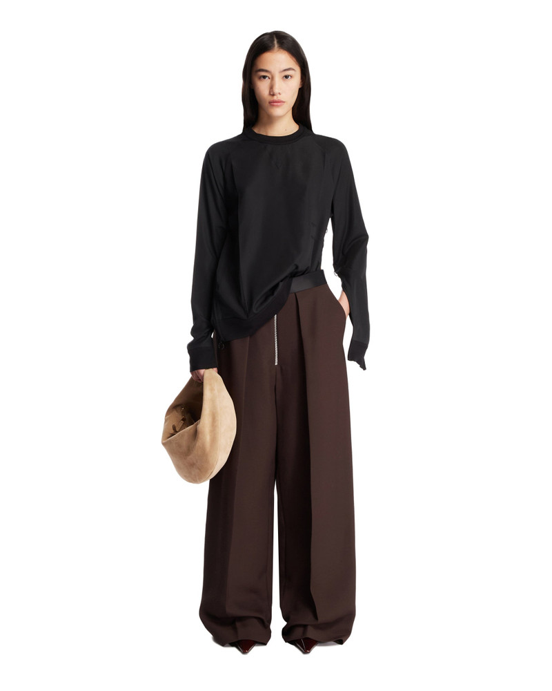 SETCHU Black Crewneck T-Shirt outlook