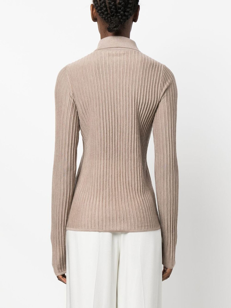 ribbed-knit cashmere cardigan 4