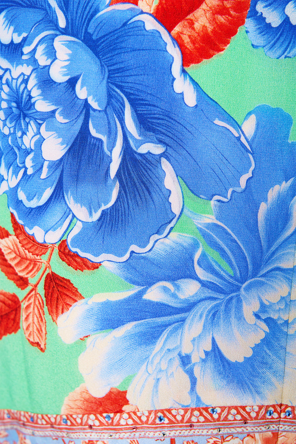 PRINTED LANTERN SLEEVE DRESS - 7
