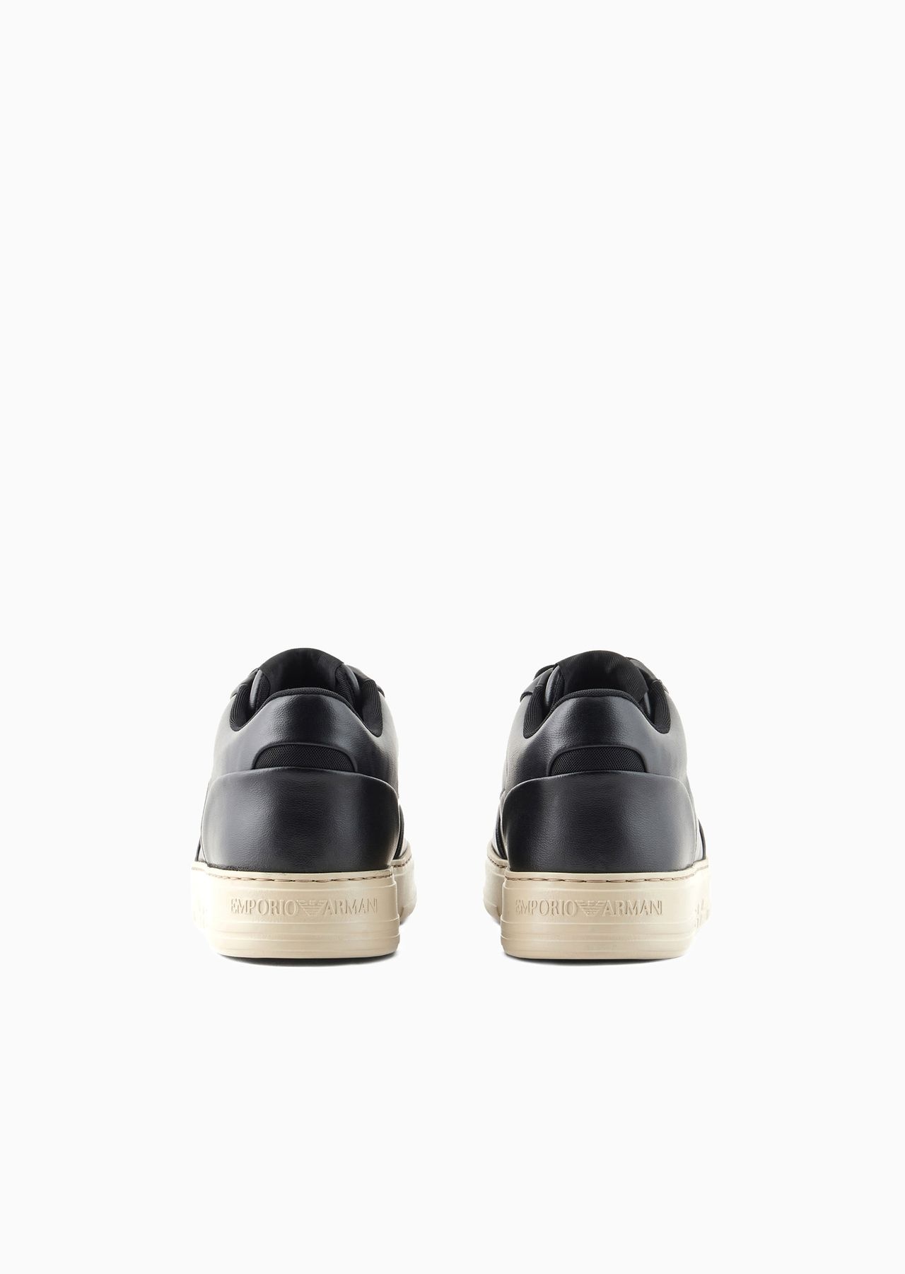 Leather sneakers with side logo - 4