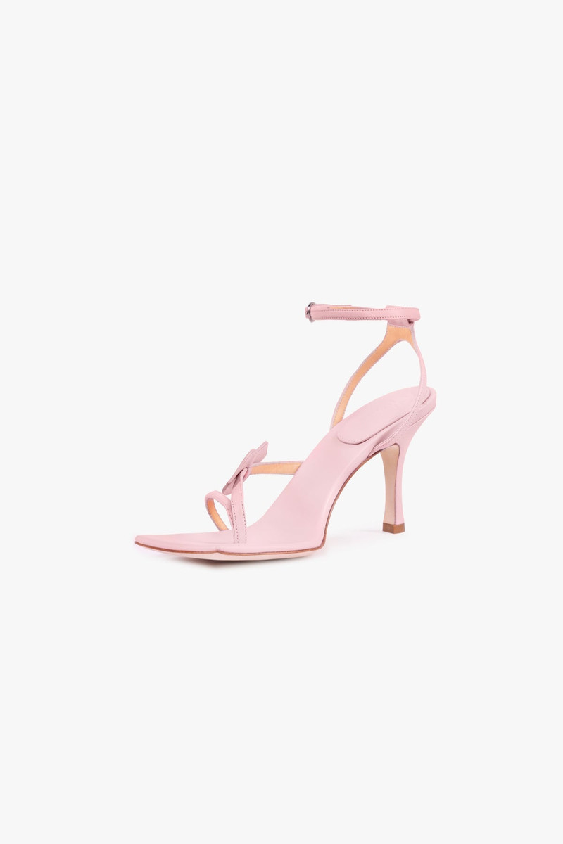 DELTA KISS HIGH HEEL SANDAL LIP APPLIQUÉ PALE PINK - EXCLUSIVE 4