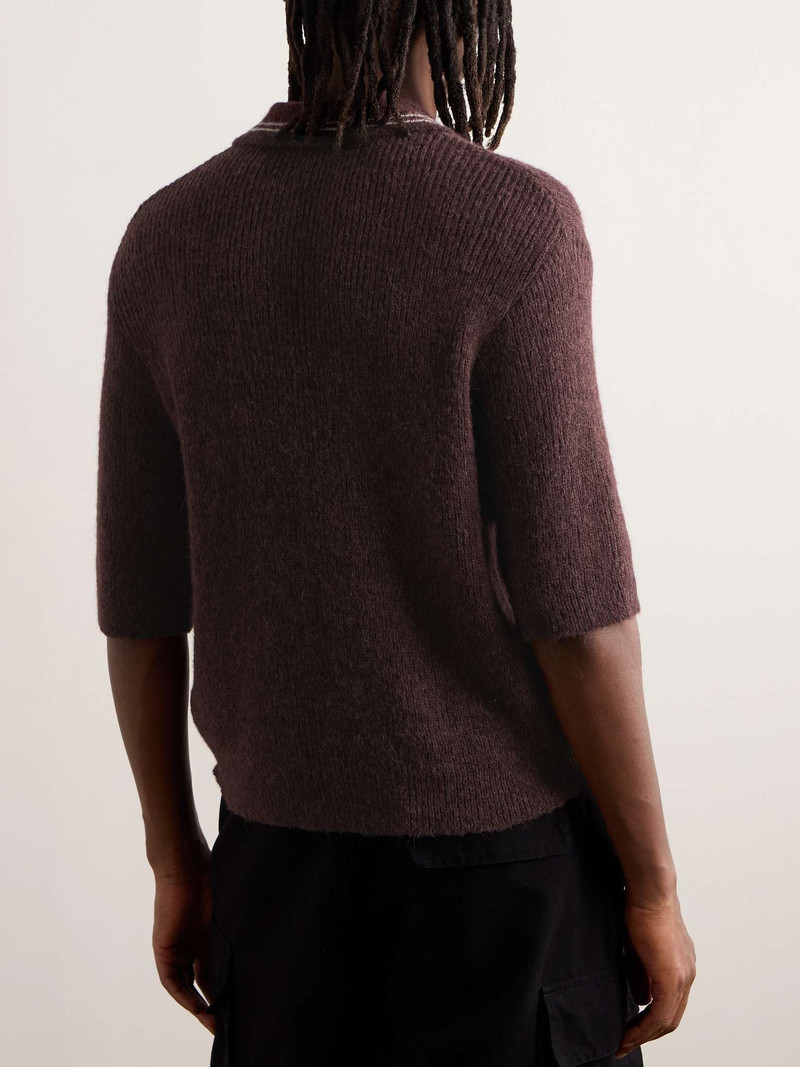 Striped Alpaca-Blend Polo Shirt 3