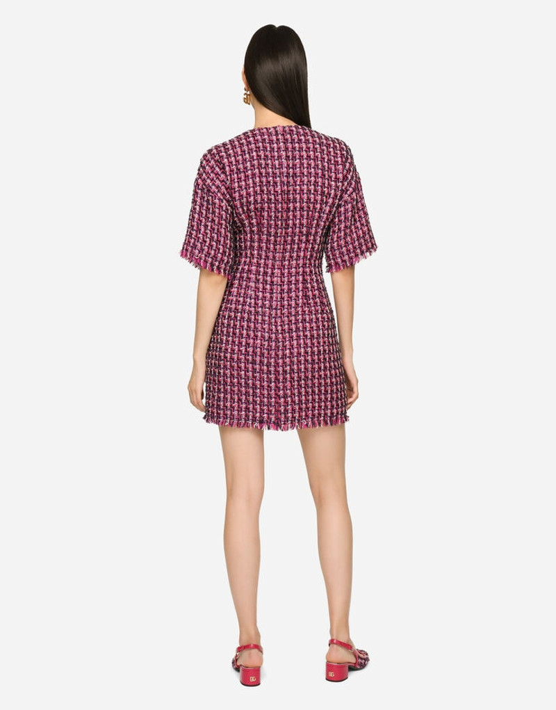 Short tweed fit-and-flare dress 2