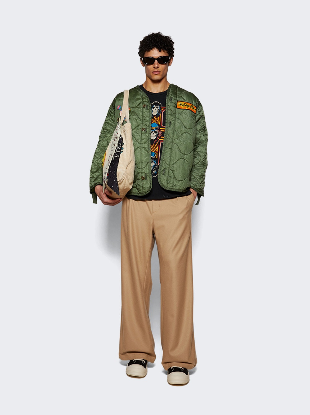 Pleated Trousers Sand Tropical - 5