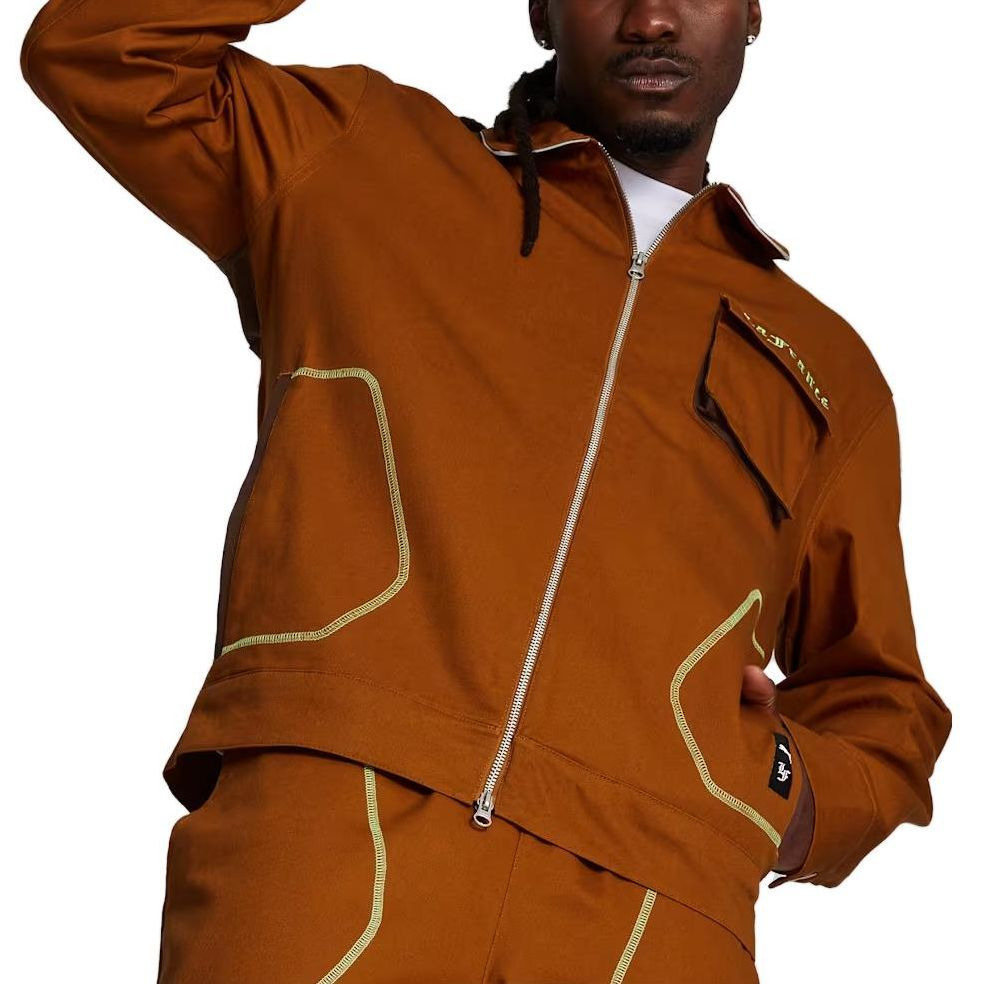 PUMA Hoops x LAFRANC Work Jacket 'Tan' 622826-01 - 4