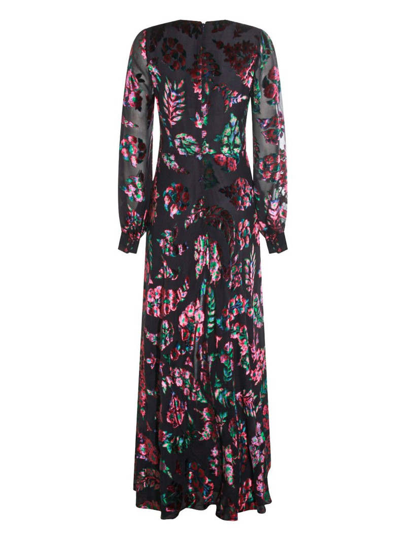 Etro floral-velvet maxi dress outlook