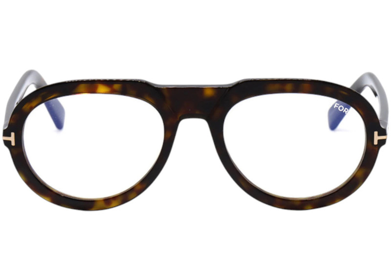TOM FORD Tom Ford Aviator Eyeglasses Shiny/Dark/Havana (FT5756-B 052) outlook