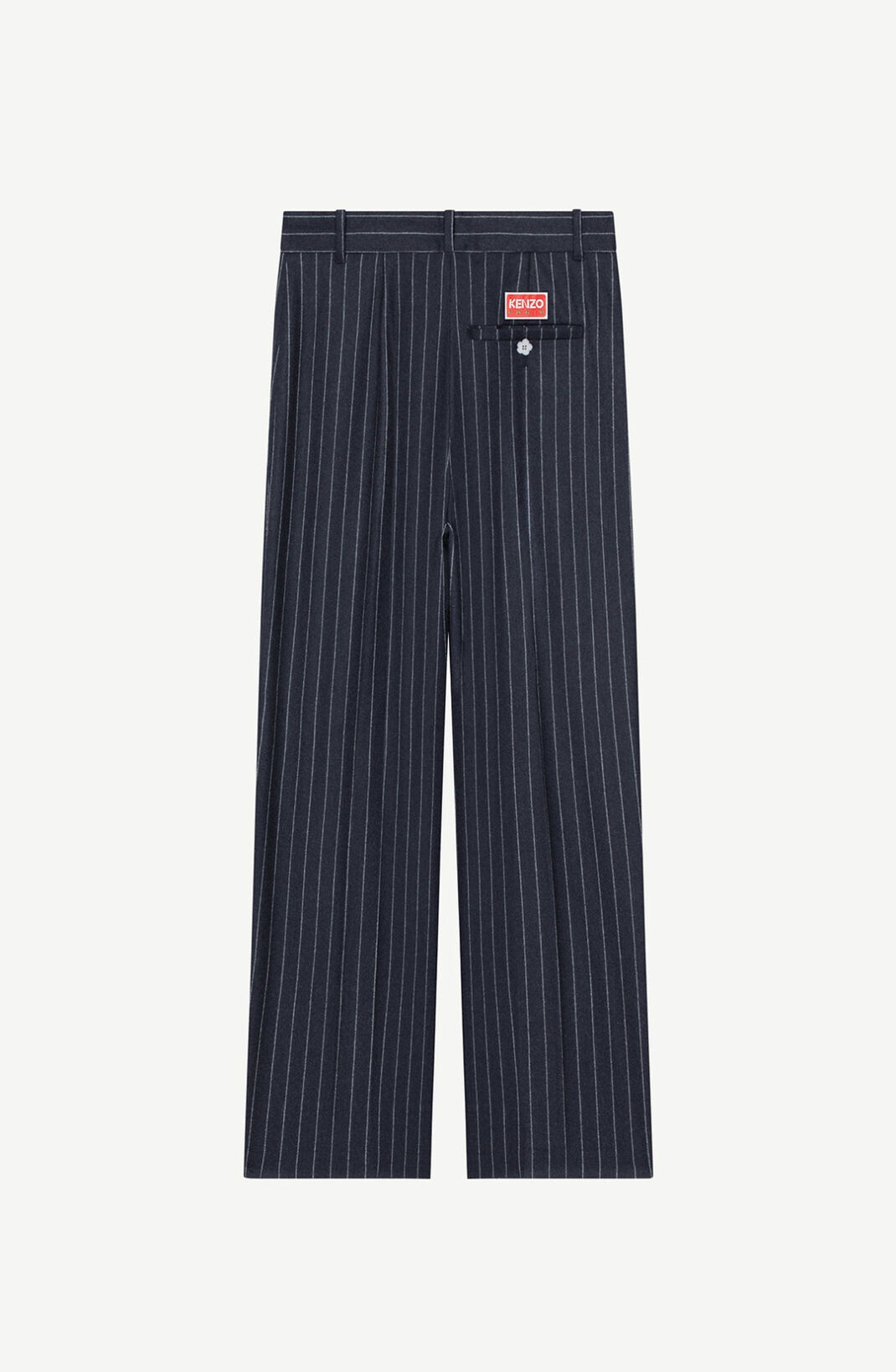 Cropped tailored striped trousers - 8