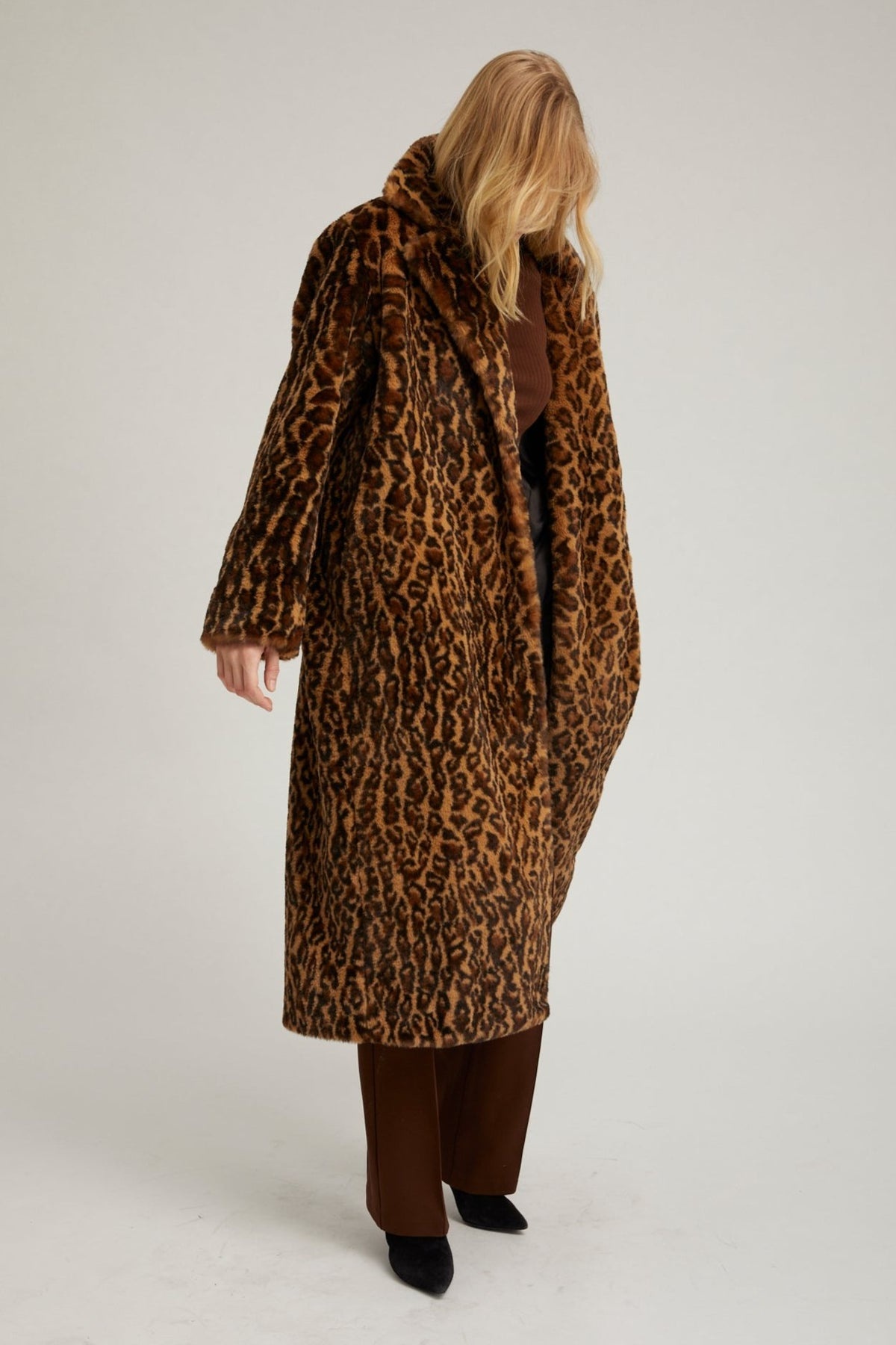 LEOPARD FAUX FUR COAT - 3