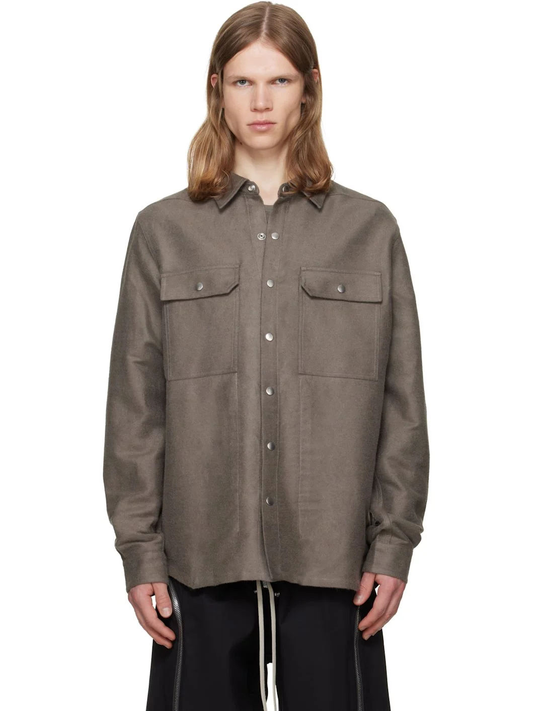 Gray Tower Overshirt - 1