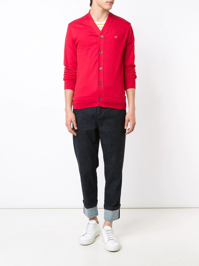 Comme des Garçons PLAY mini heart cardigan outlook