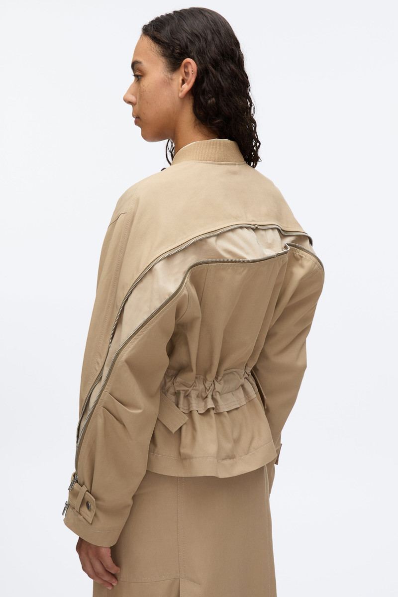 Zip Cocoon Back Bomber Jacket 8