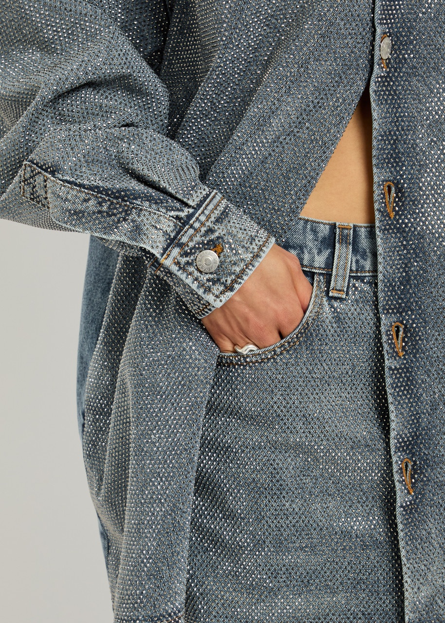 Stella Mccartney Hotfix Stud-embellishments Denim Shirt - 5