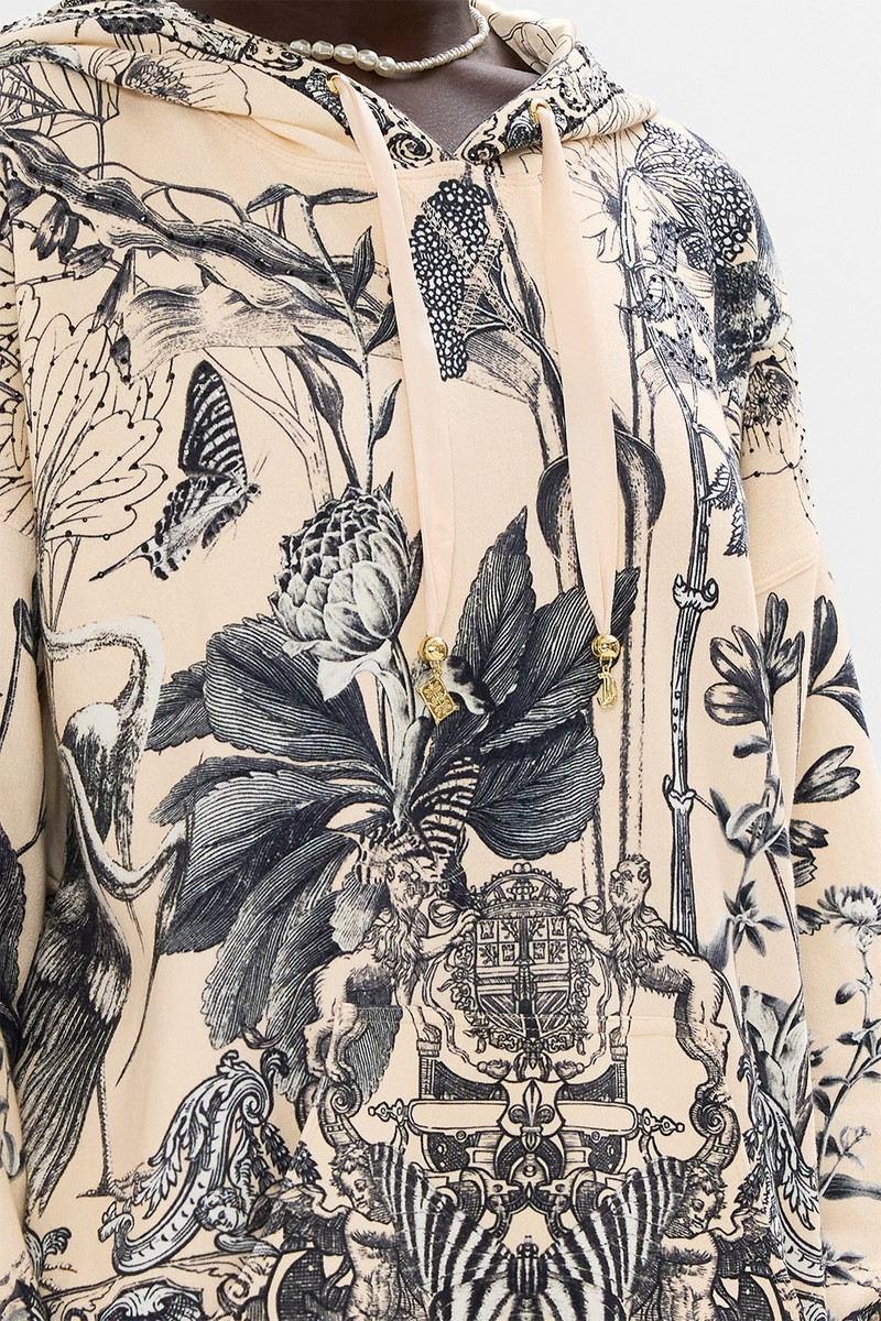 OVERSIZE BOYFRIEND HOODIE WITH SILK BANDS 6