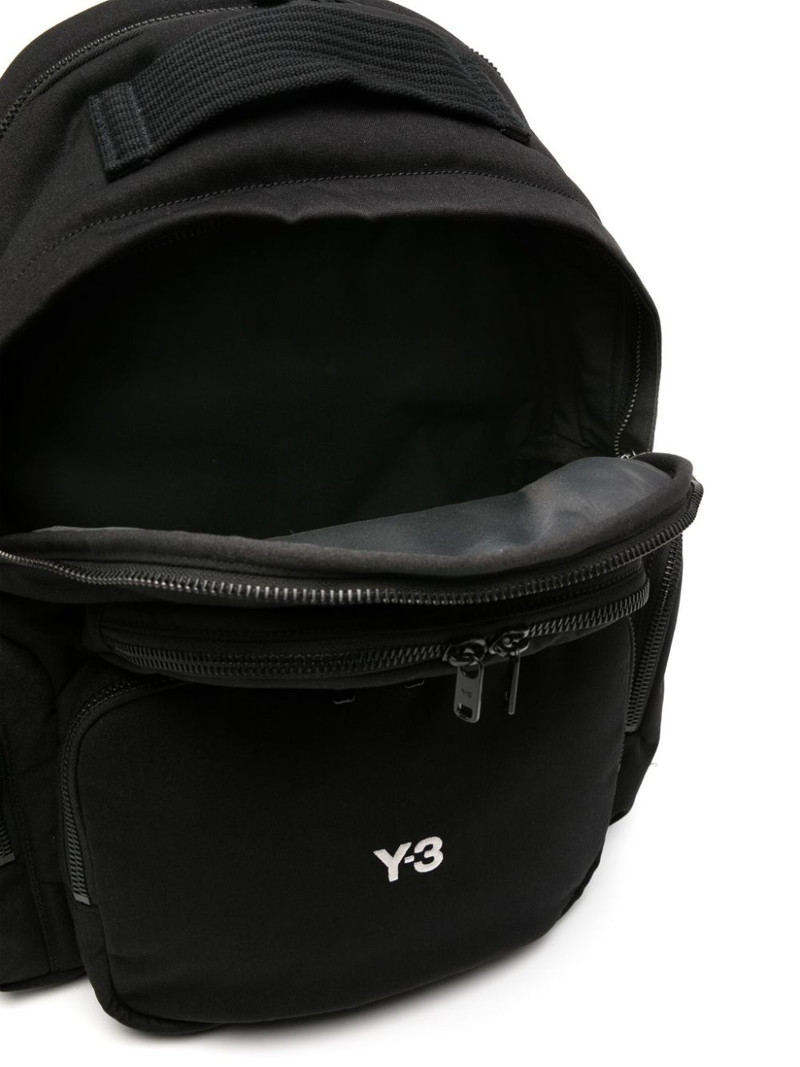 logo-embroidered padded backpack 5