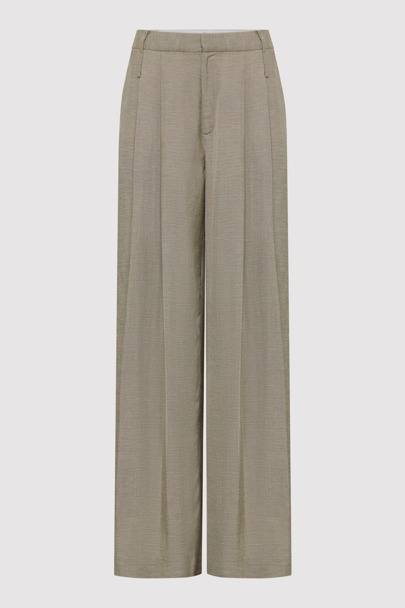Melange Double Loop Pants - Rye - 1