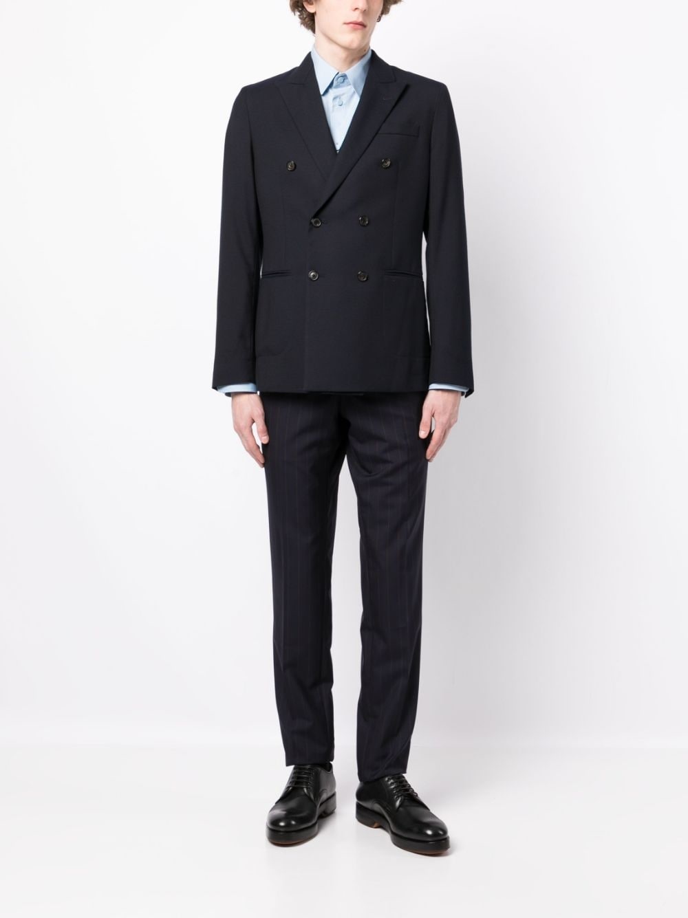 striped straight-leg trousers - 2