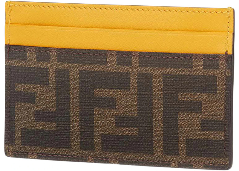 FENDI Fendi x FRGMT x Pokemon FF Fabric Card Holder Yellow outlook