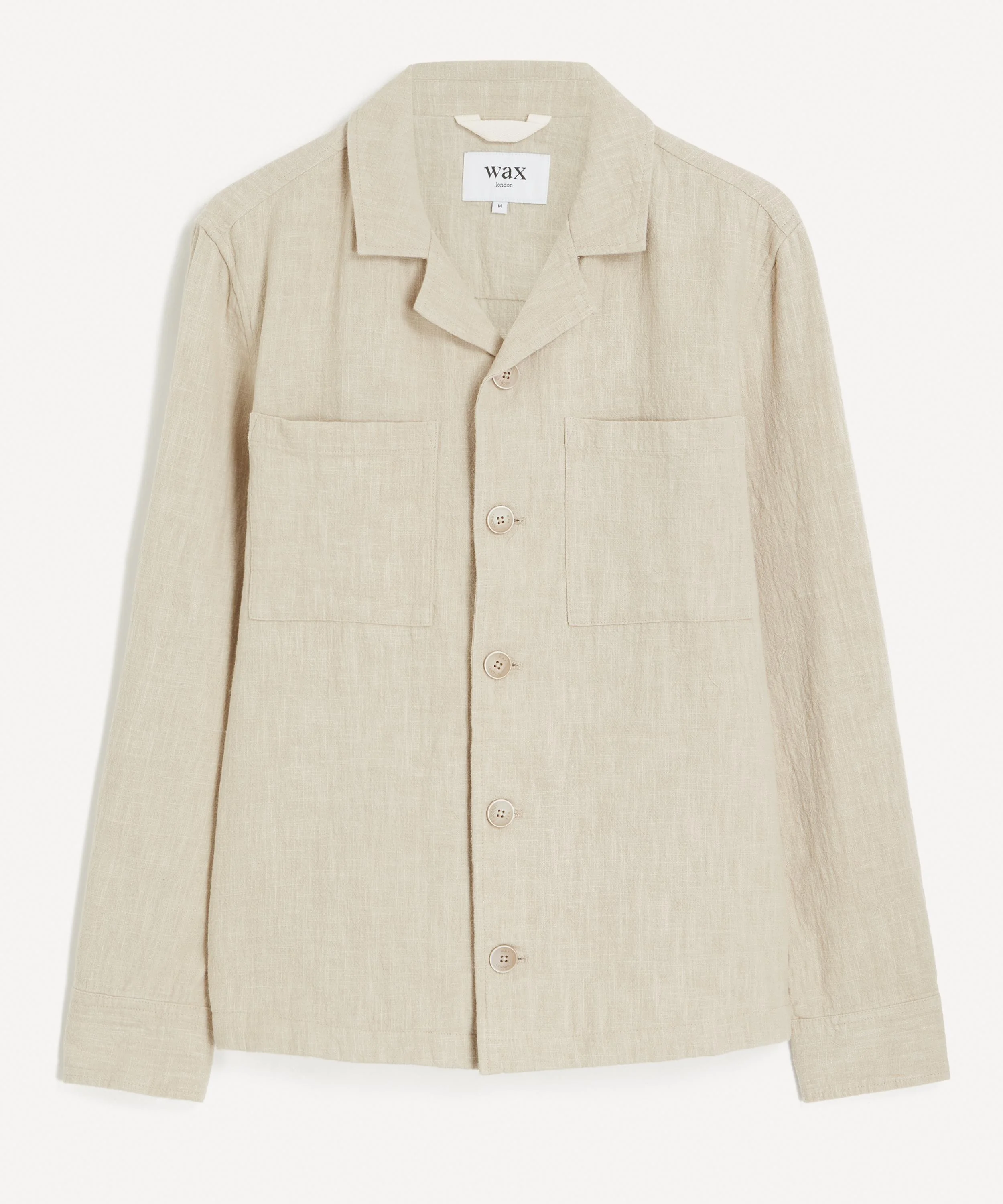 Aldred Natural Linen-Cotton Overshirt - 1