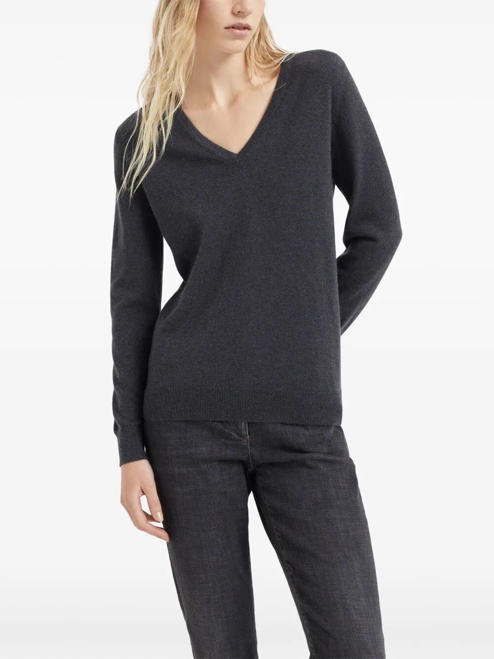 Cashmere Sweater With Monili - 5