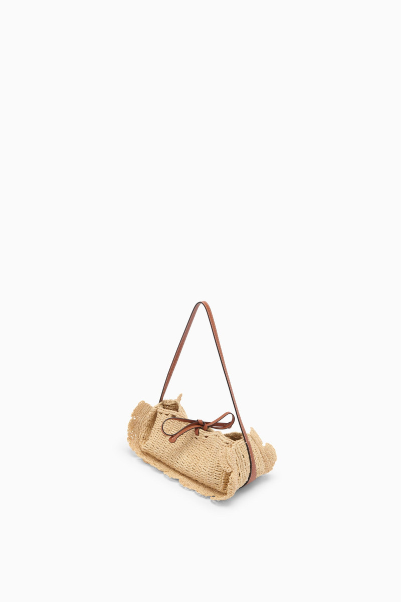ULLA JOHNSON Marina Raffia Scallop Pouchette outlook