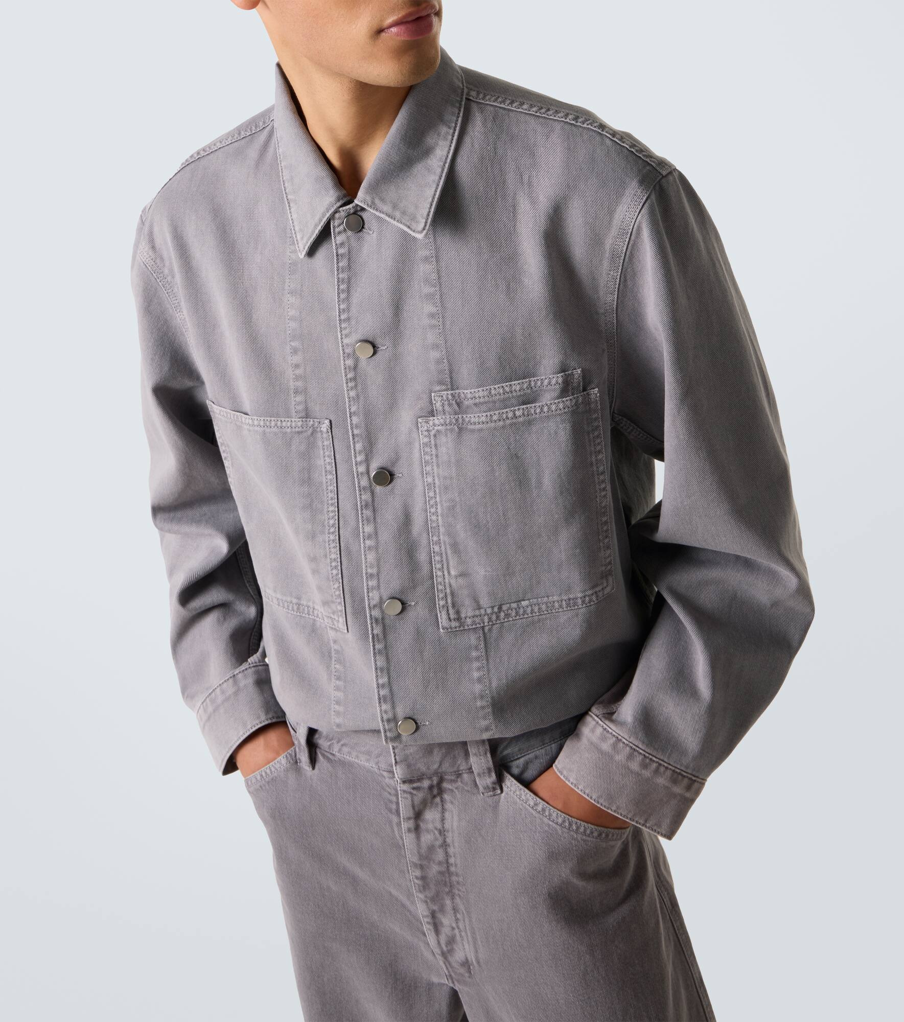 Workwear denim overshirt - 5