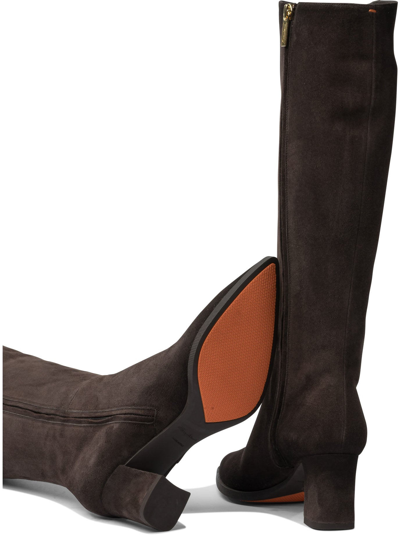 Santoni Women Suede Boots 65 Mm - 5