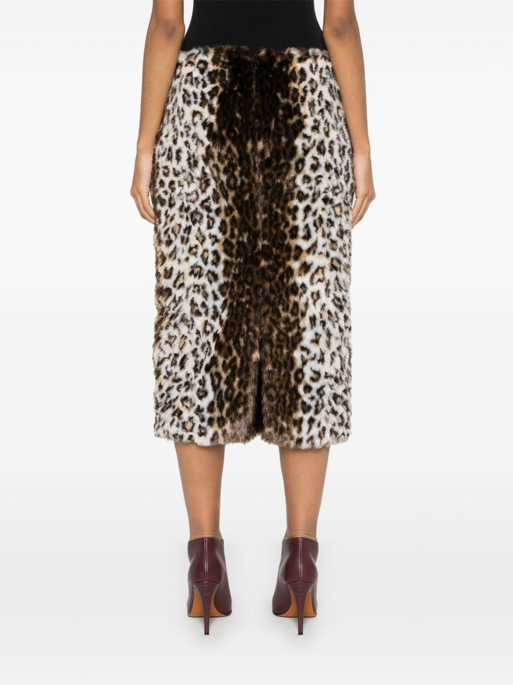 animal-print skirt - 4