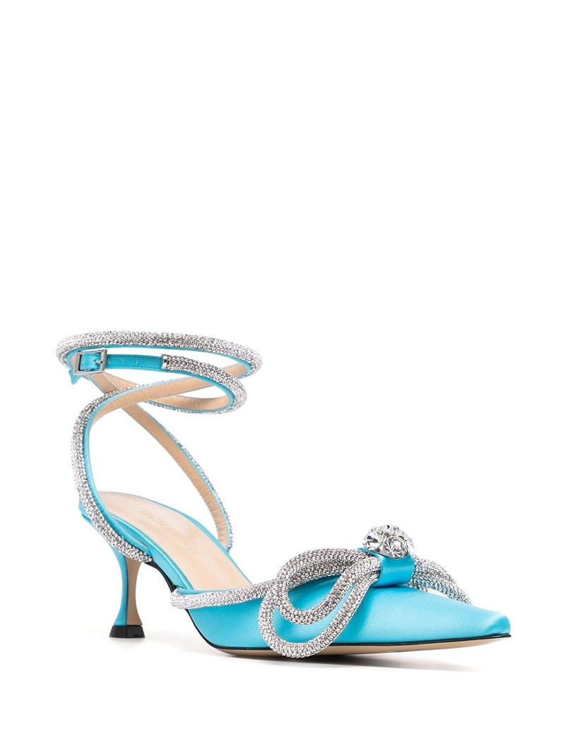MACH & MACH crystal-embellished low-heel pumps outlook