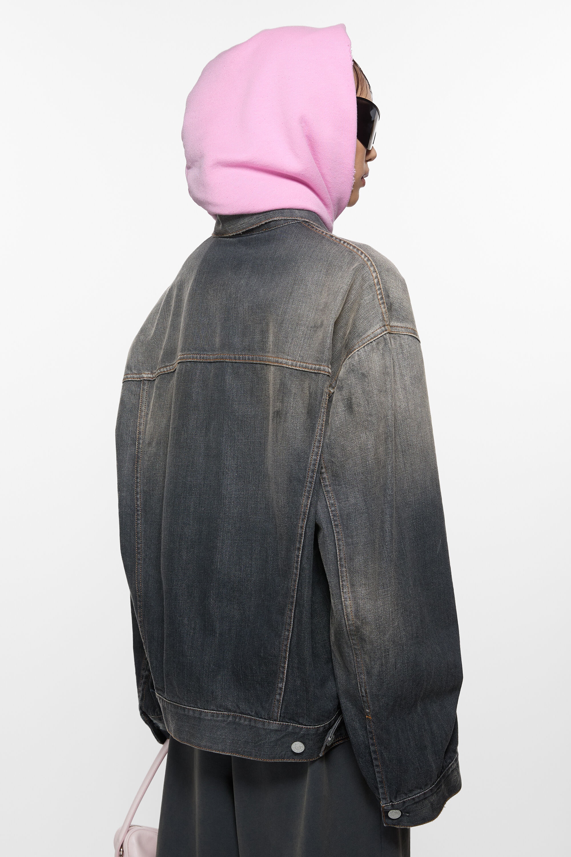 Denim jacket - Oversized fit - Black - 4