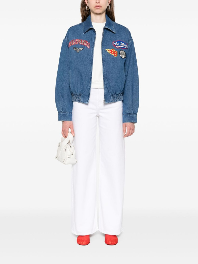 maje embroidered denim jacket outlook