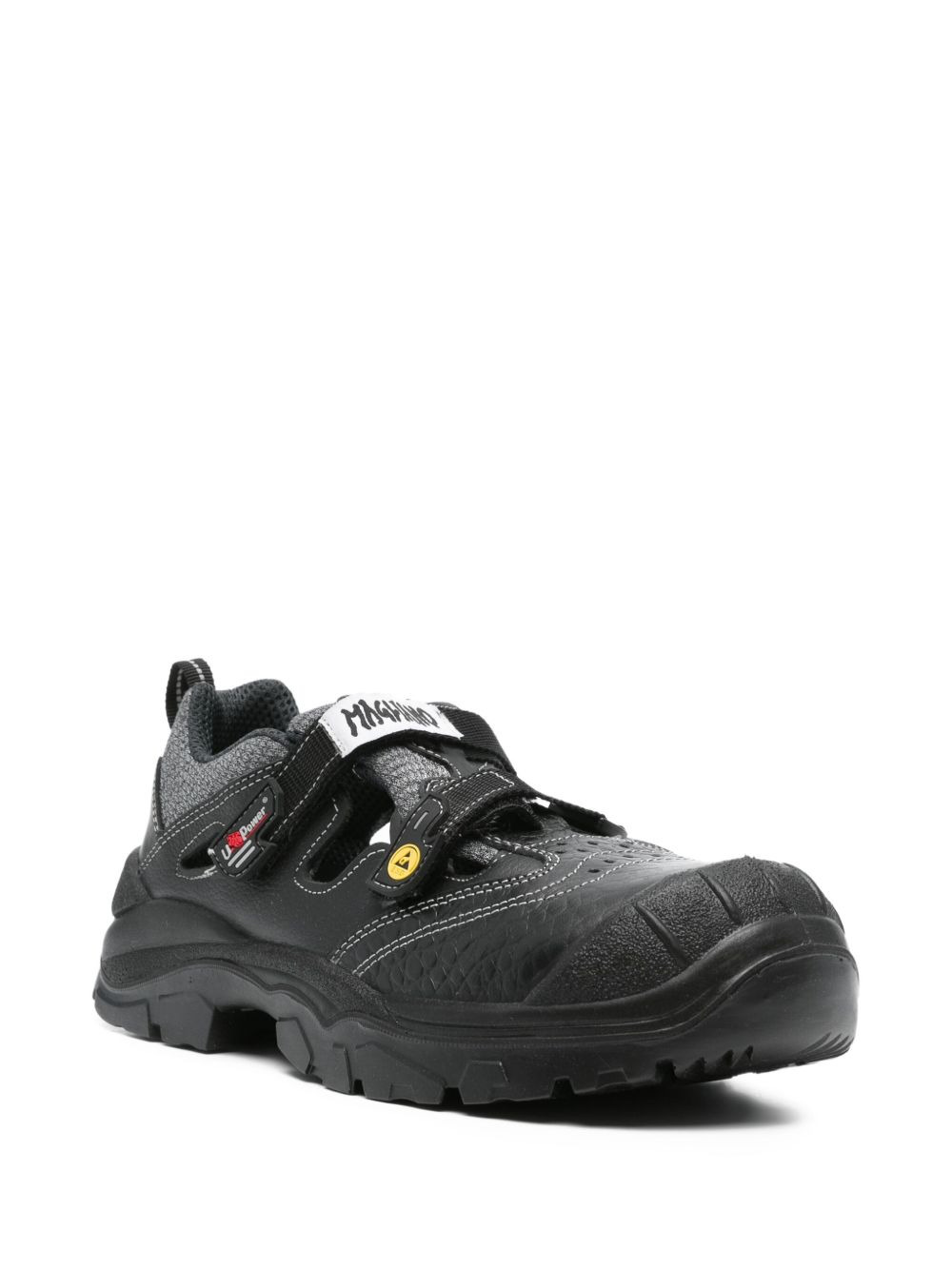 leather strap sneakers - 2