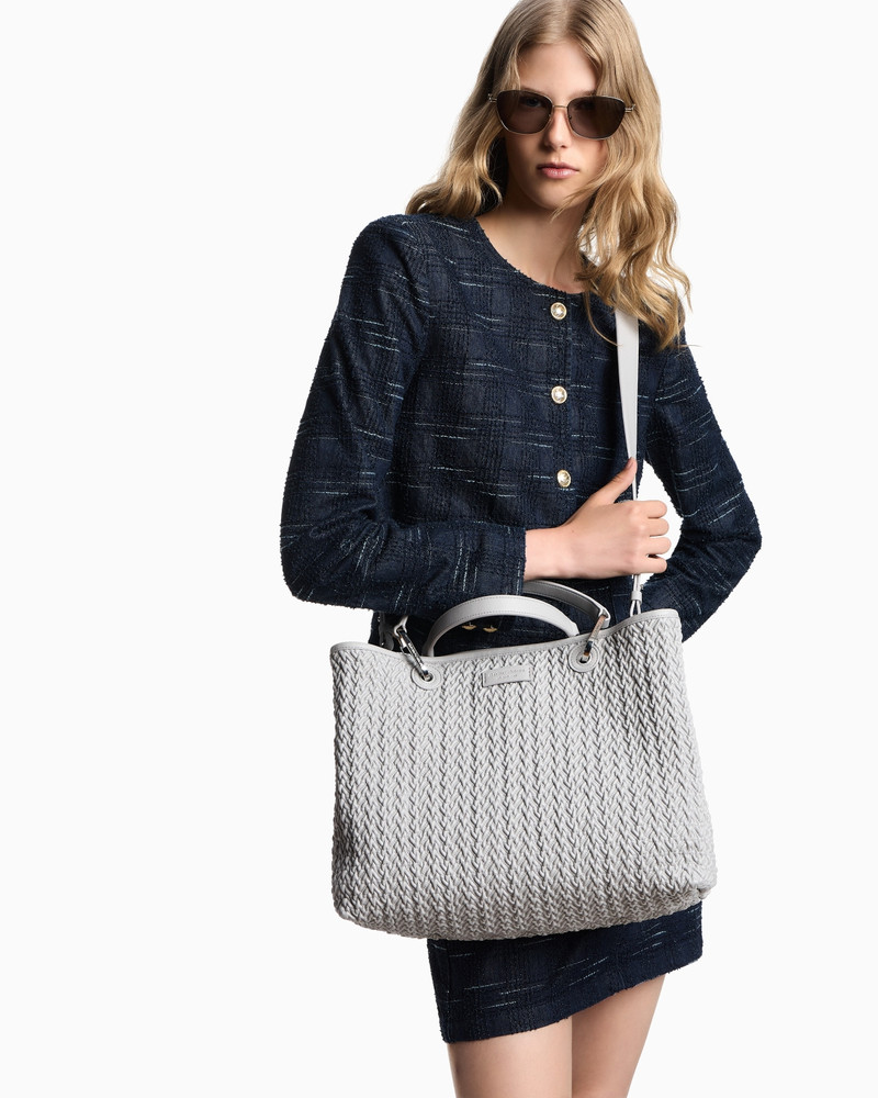 QUILTED-EFFECT MEDIUM MYEA SHOPPER BAG 8