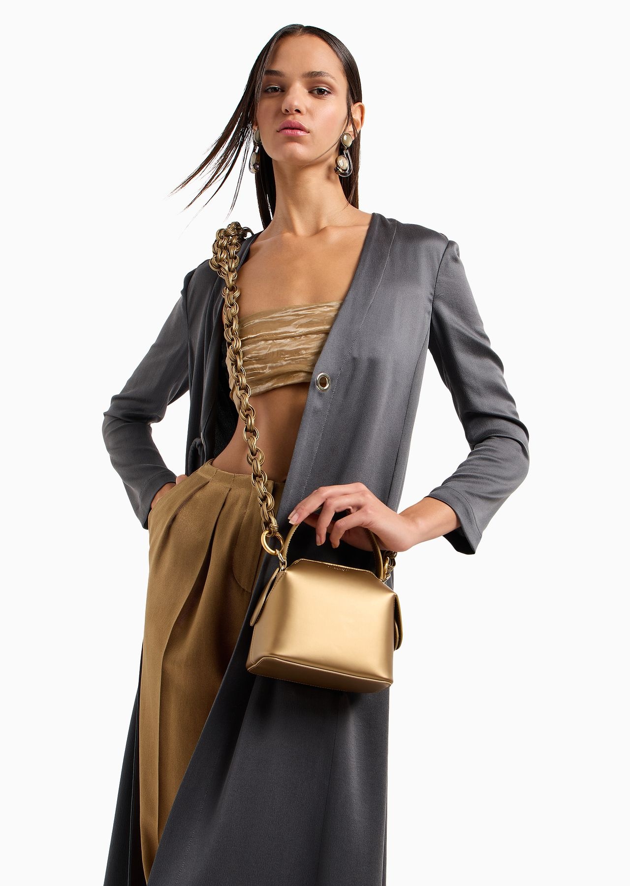 Silk crêpe duster coat - 5