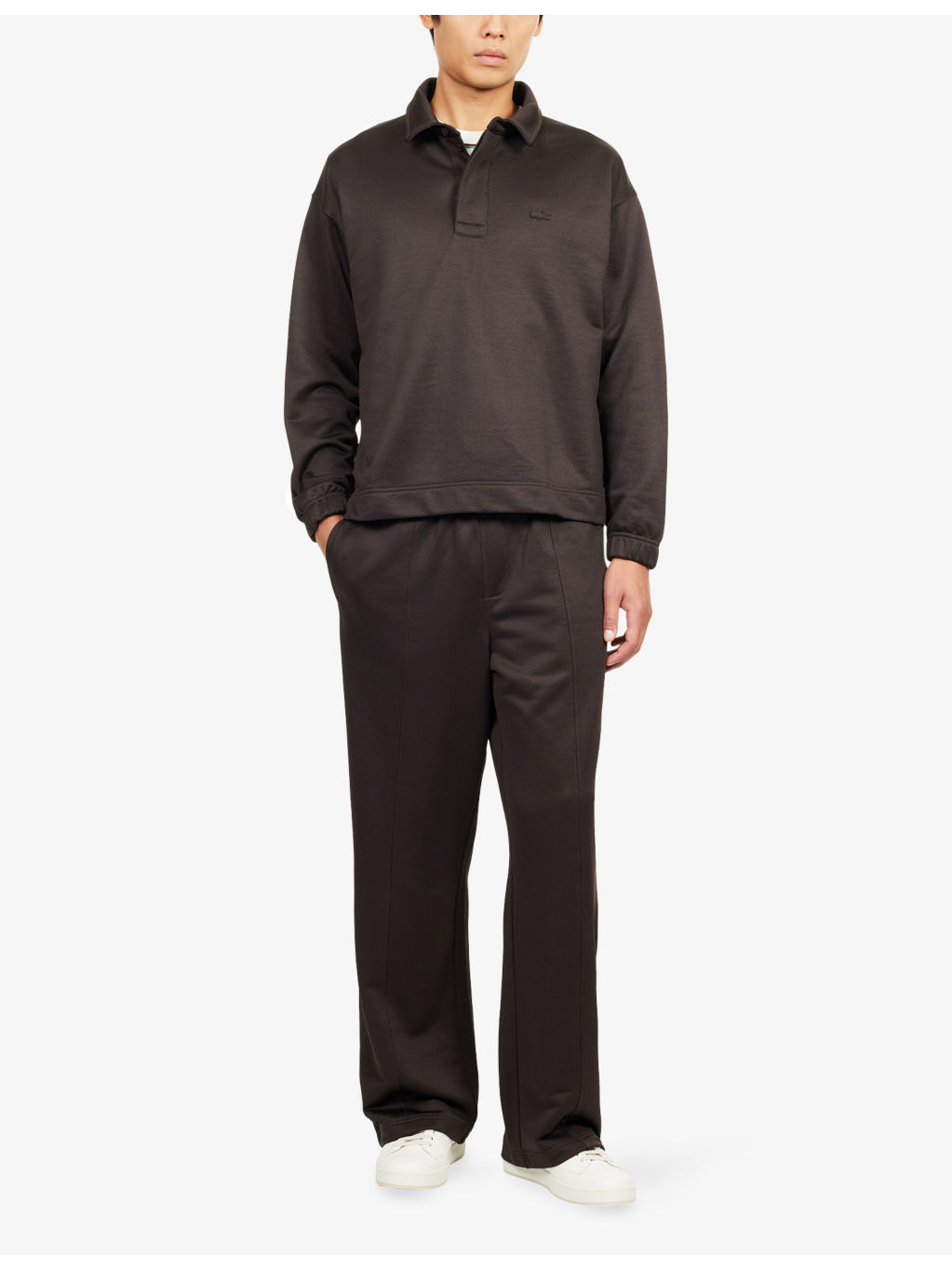 Loose-Fit Straight-Leg Fleece Cotton-Blend Jogging Bottoms - 2