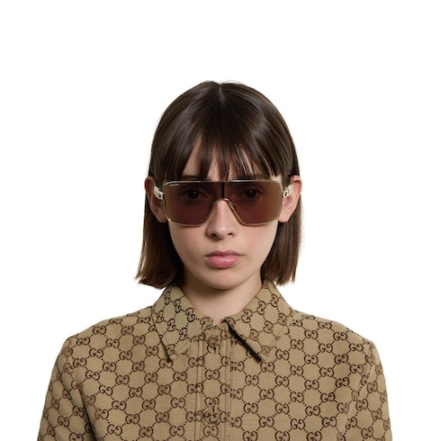 Rectangular frame sunglasses - 3