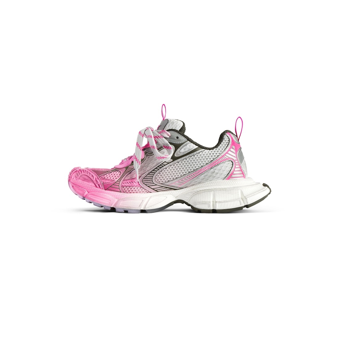 Women's 3xl Toe Spray Sneaker in Grey/pink/dark Grey - 4