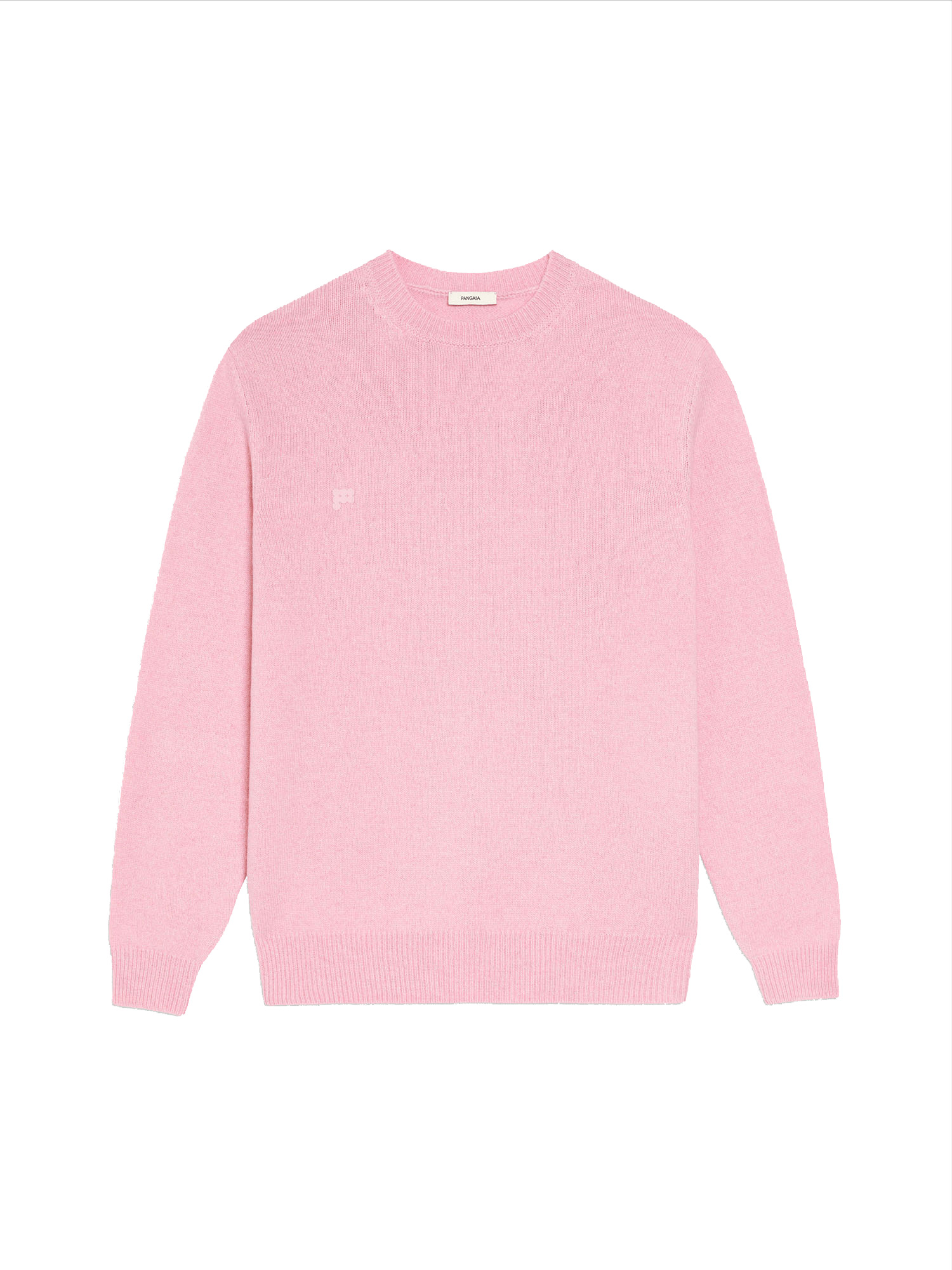 Mens Recycled Cashmere Crewneck Sweatshirt - Sakura Pink - 1