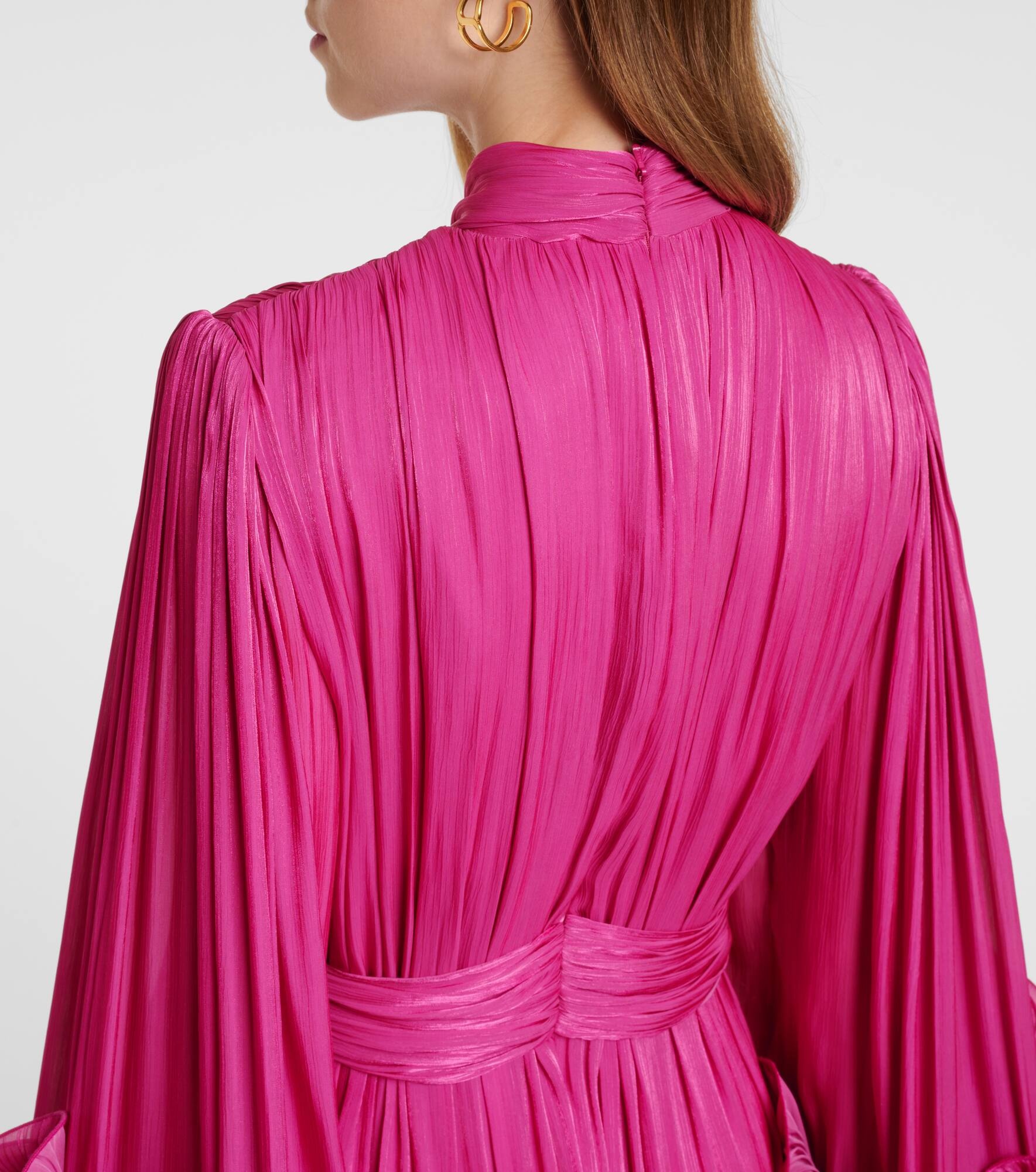 Ruffled midi dress - 6