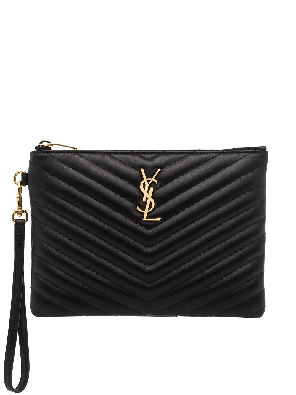 quilted leather purse - 1