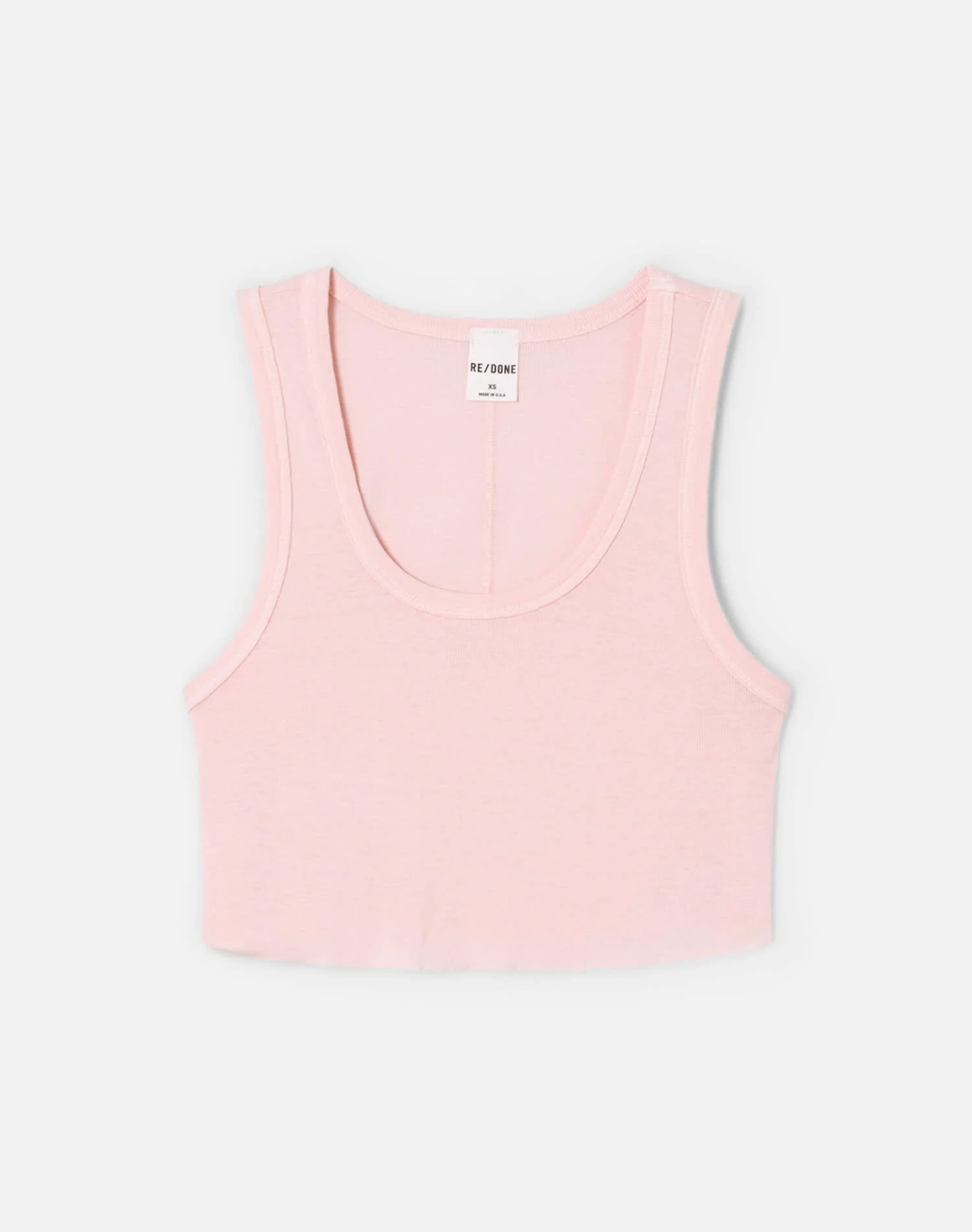 Cropped 60s Tank - Pink Salt - 1