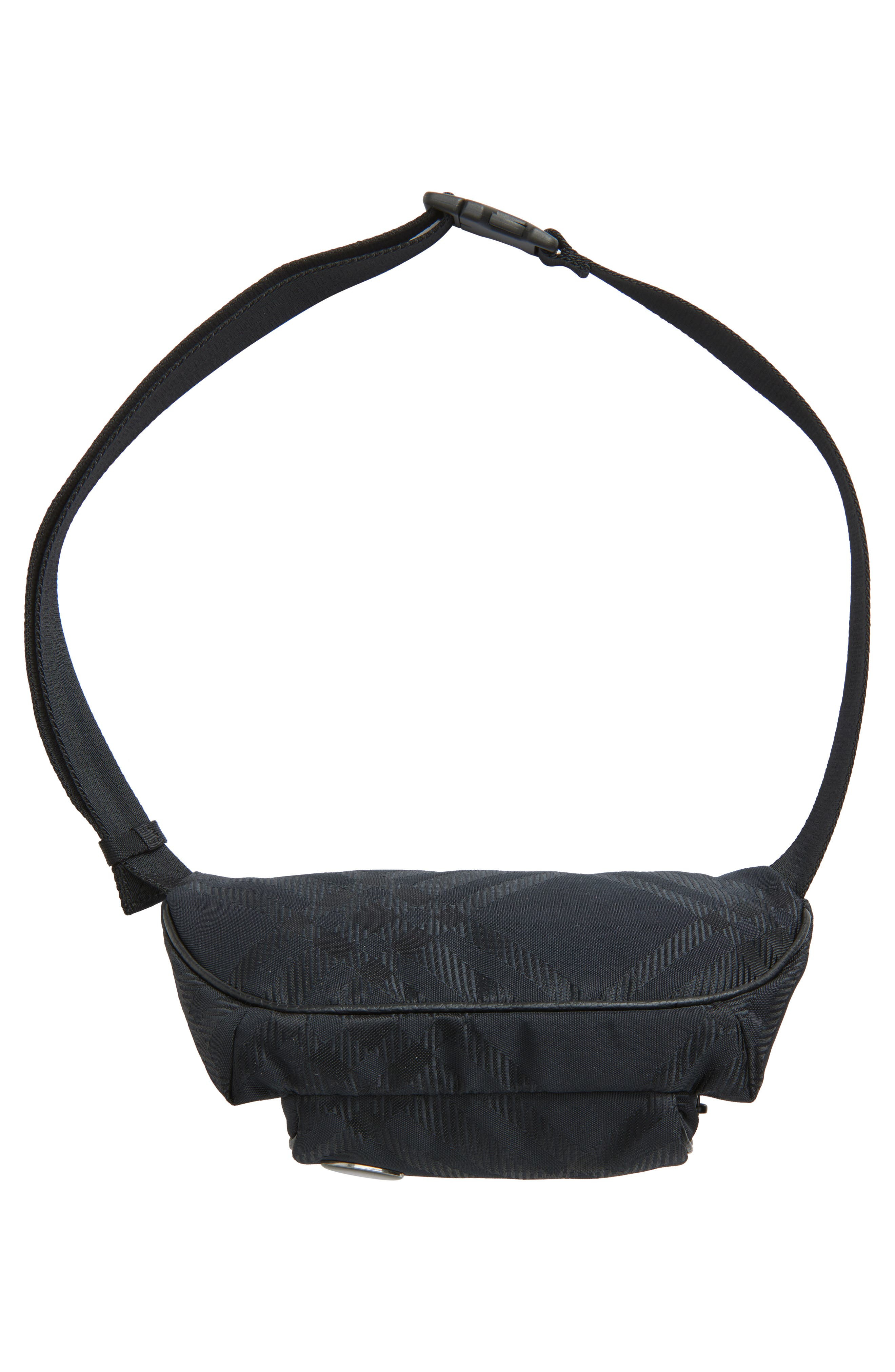 burberry Small Check Belt Bag in Black at Nordstrom - 6