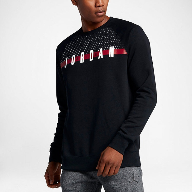 Jordan Air Jordan Graphic Crew Long Tee'Black' 845390-010 outlook