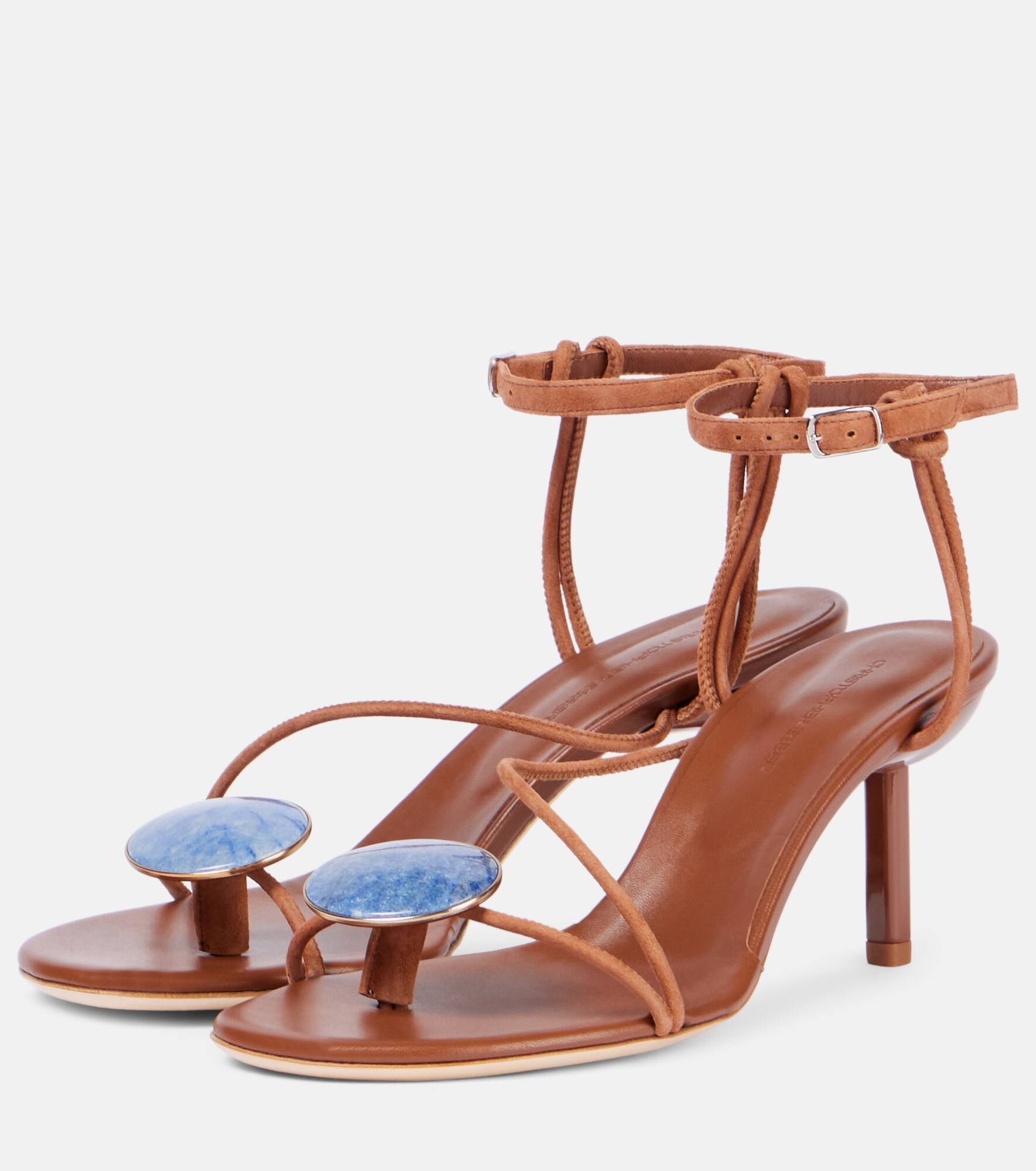 Doma 70 embellished leather sandals - 4