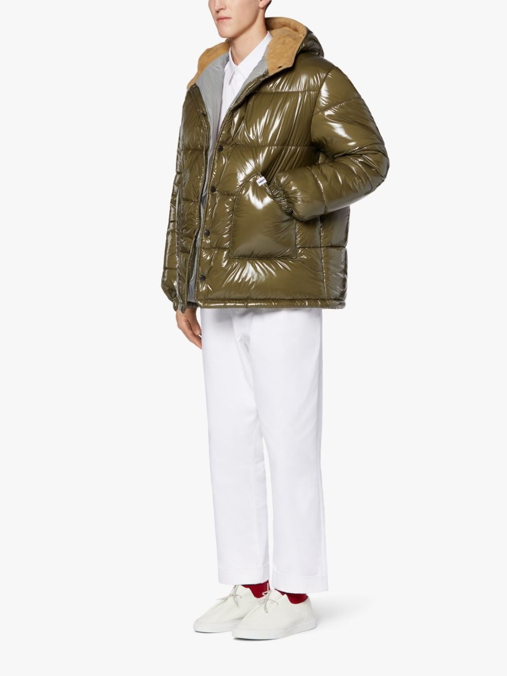 OSAKA KHAKI NYLON PUFFER JACKET | GQF-306 - 4